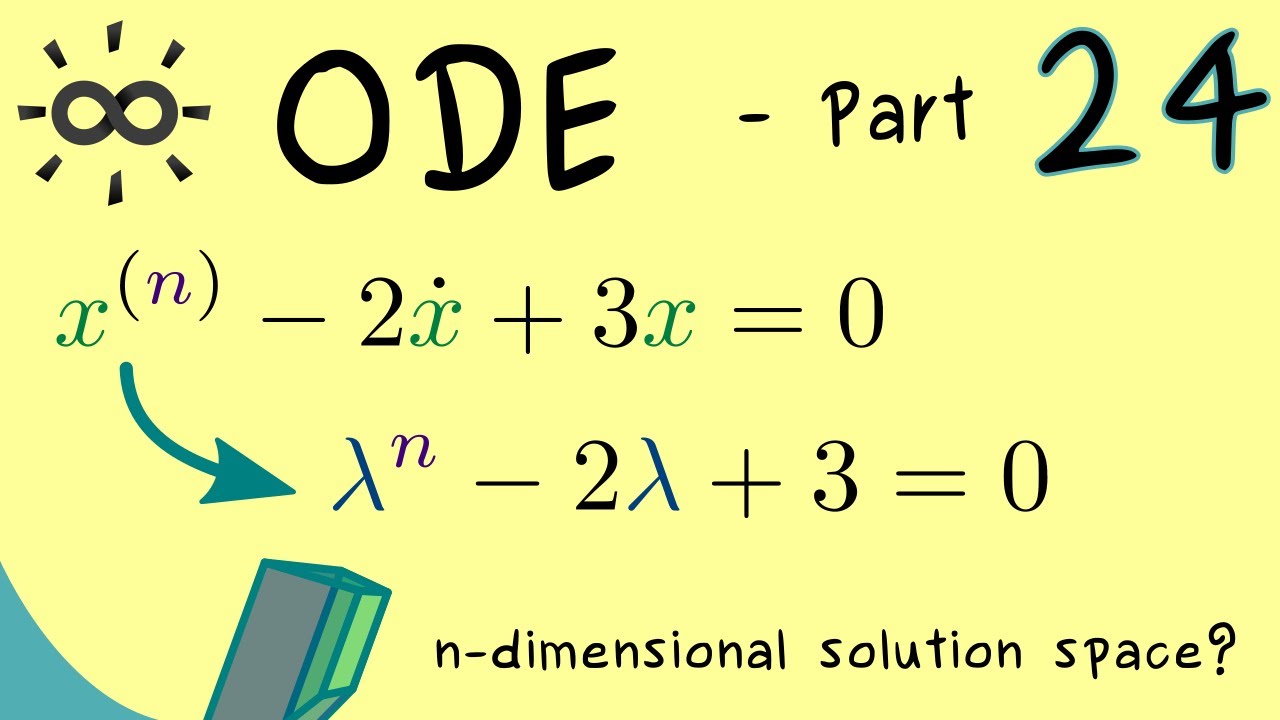 Ordinary Differential Equations 24 | Characteristic Polynomial