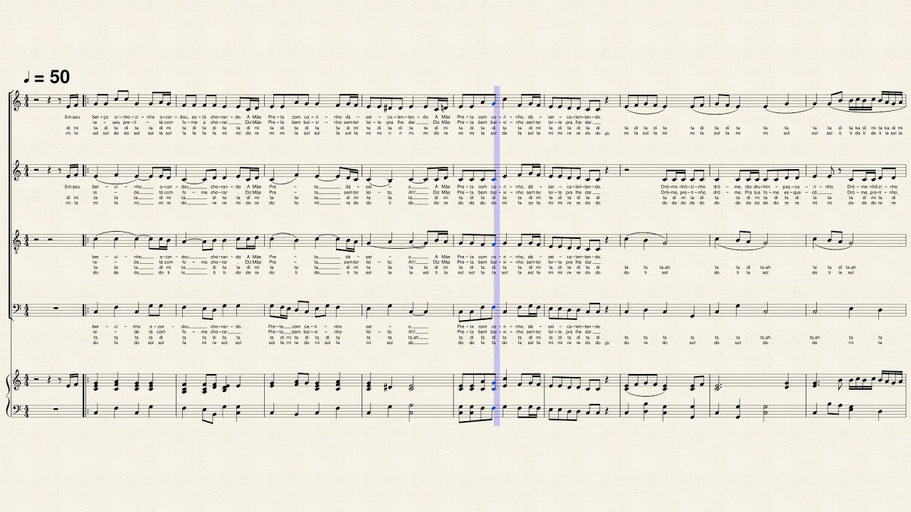 M&atilde;e preta piano voz by Paurillo Barroso