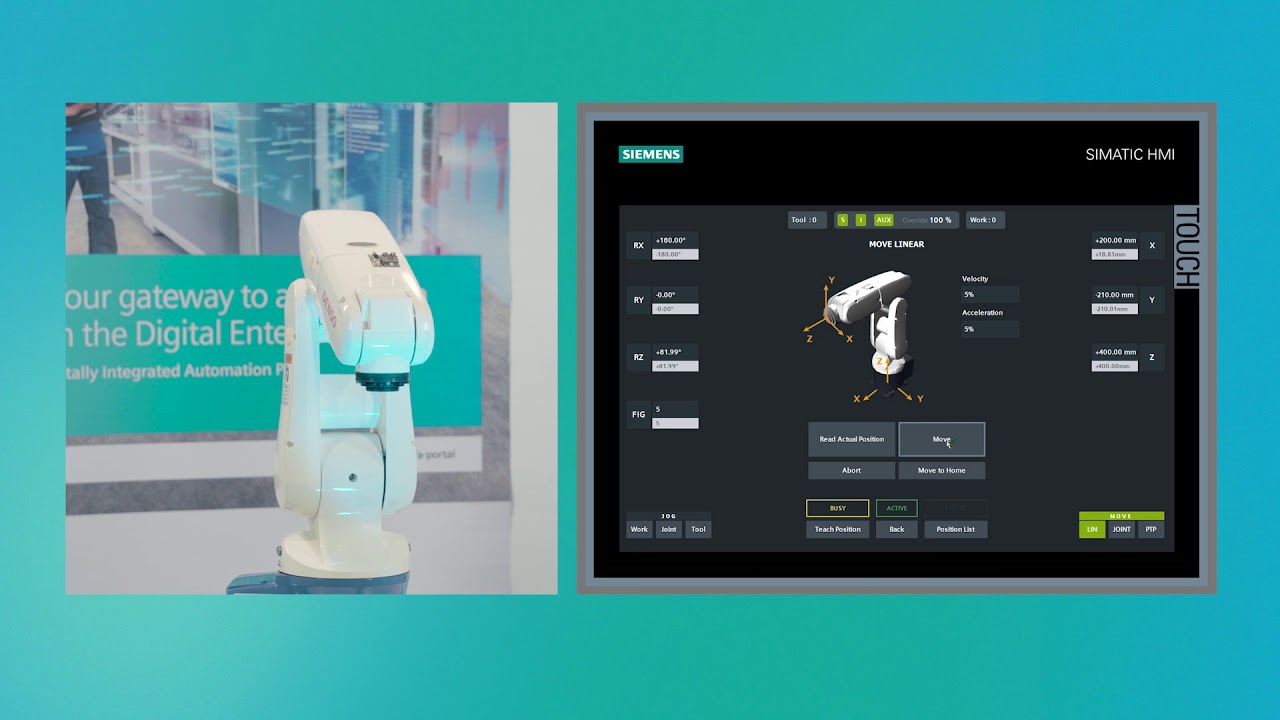 Robot connection to automation