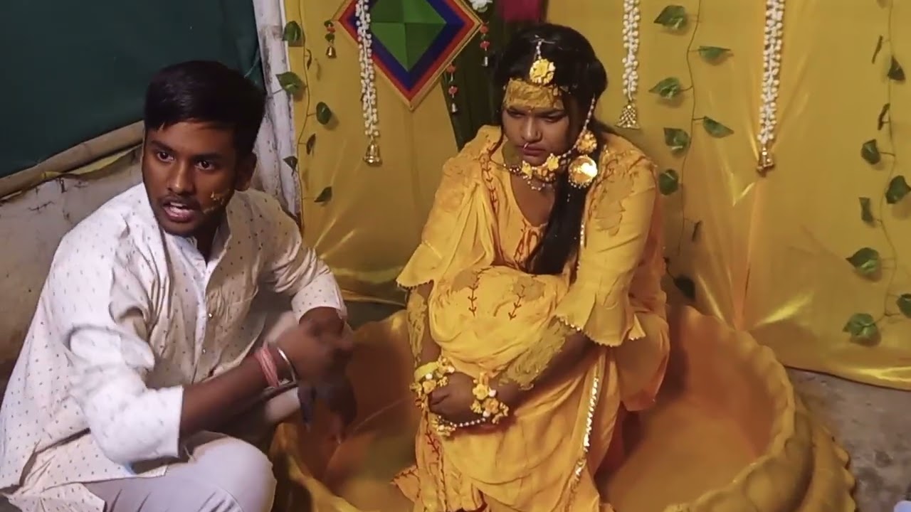 👰💛🌿 आज मेरी बहन के दुल्हन बनने की पहली रस्म — हल्दी — पूरी हो गई। 🌿💛