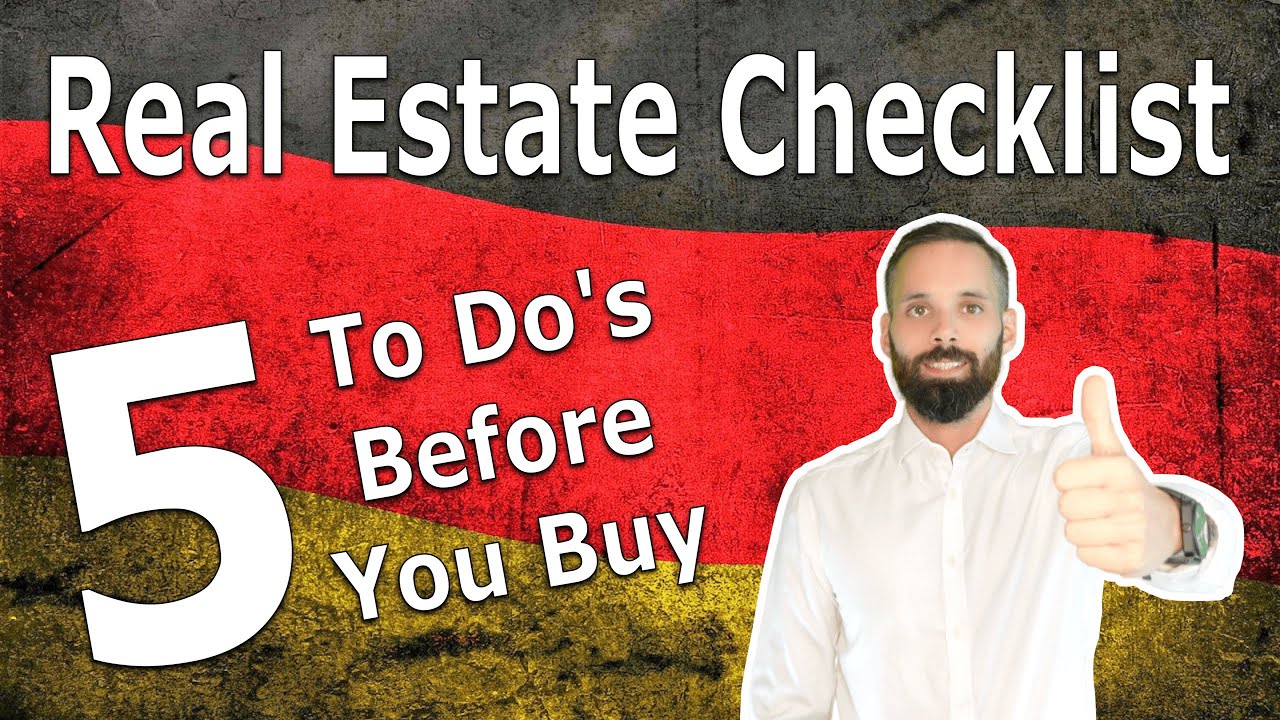 Real Estate in Germany #9: 5 To Dos before Buying Real Estate | How to Prepare for Property Purchase