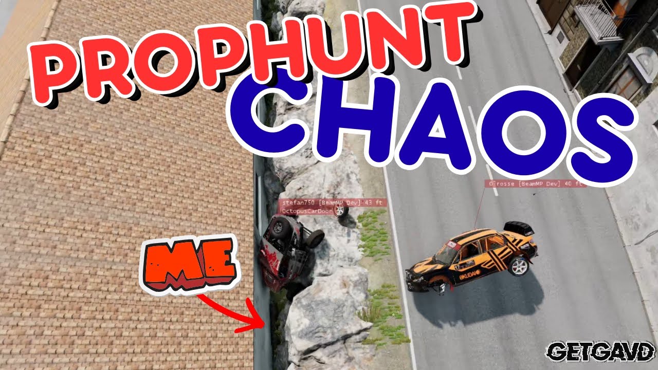 BeamNG Prop Hunt The Most BROKEN Hiding Spot