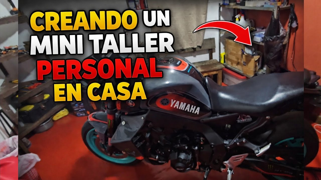 👉 Así armé mi MINI TALLER DE MOTOS en casa (barato y funcional)