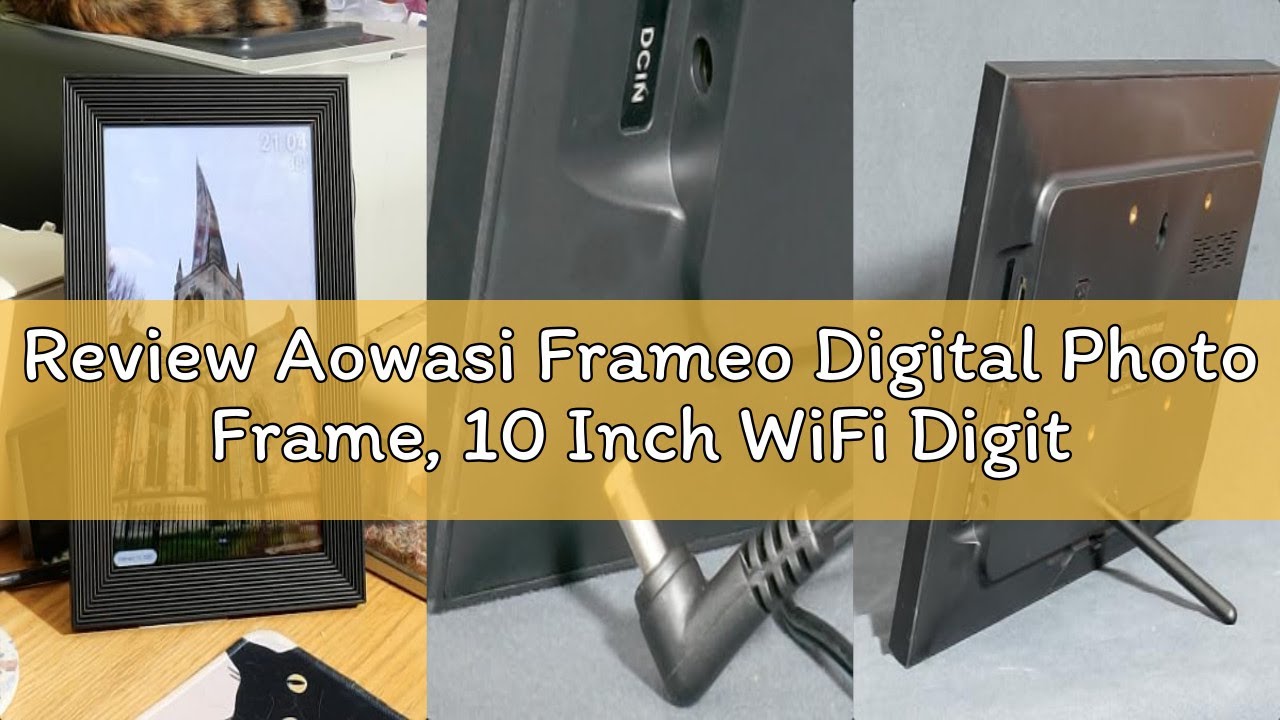 Review Aowasi Frameo Digital Photo Frame, 10 Inch WiFi Digital Picture Frame, 1920×1200 HD IPS Touch