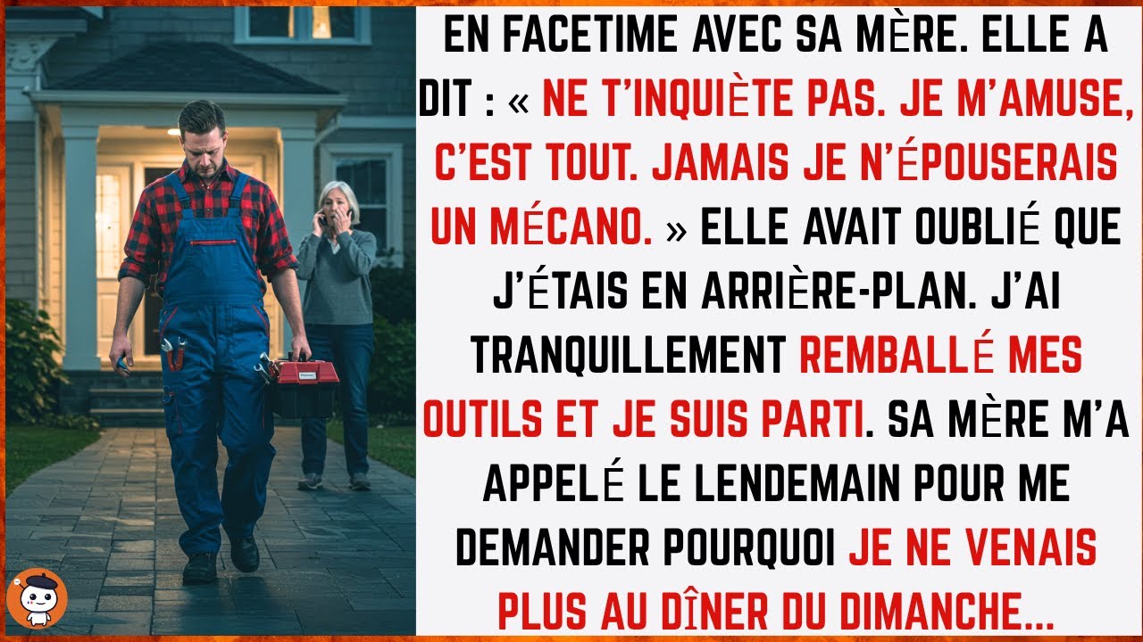 Sur FaceTime avec sa mère, elle a dit : « Je m’amuse, jamais je n’épouserais un mécano… »