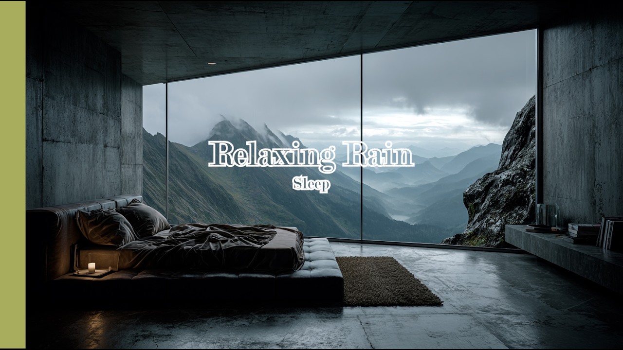 안개 낀 산, 고요한 침실에 스며드는 빗소리🛏️🌧️| Deep Sleep Rain | Relax Time_InsomRain🎧