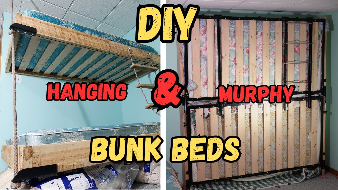 Homemade Murphy Bunk Beds and Hanging Bunk Beds