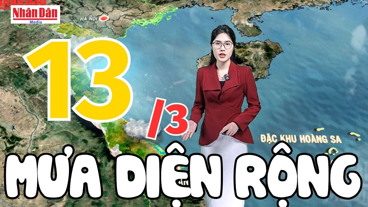 Dự báo thời tiết tối nay và ngày mai 13/3 | Dự báo thời tiết đêm nay mới nhất | Báo Nhân Dân