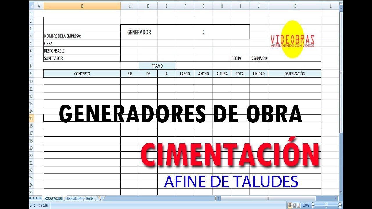 GENERADORES   AFINE DE TALUDES