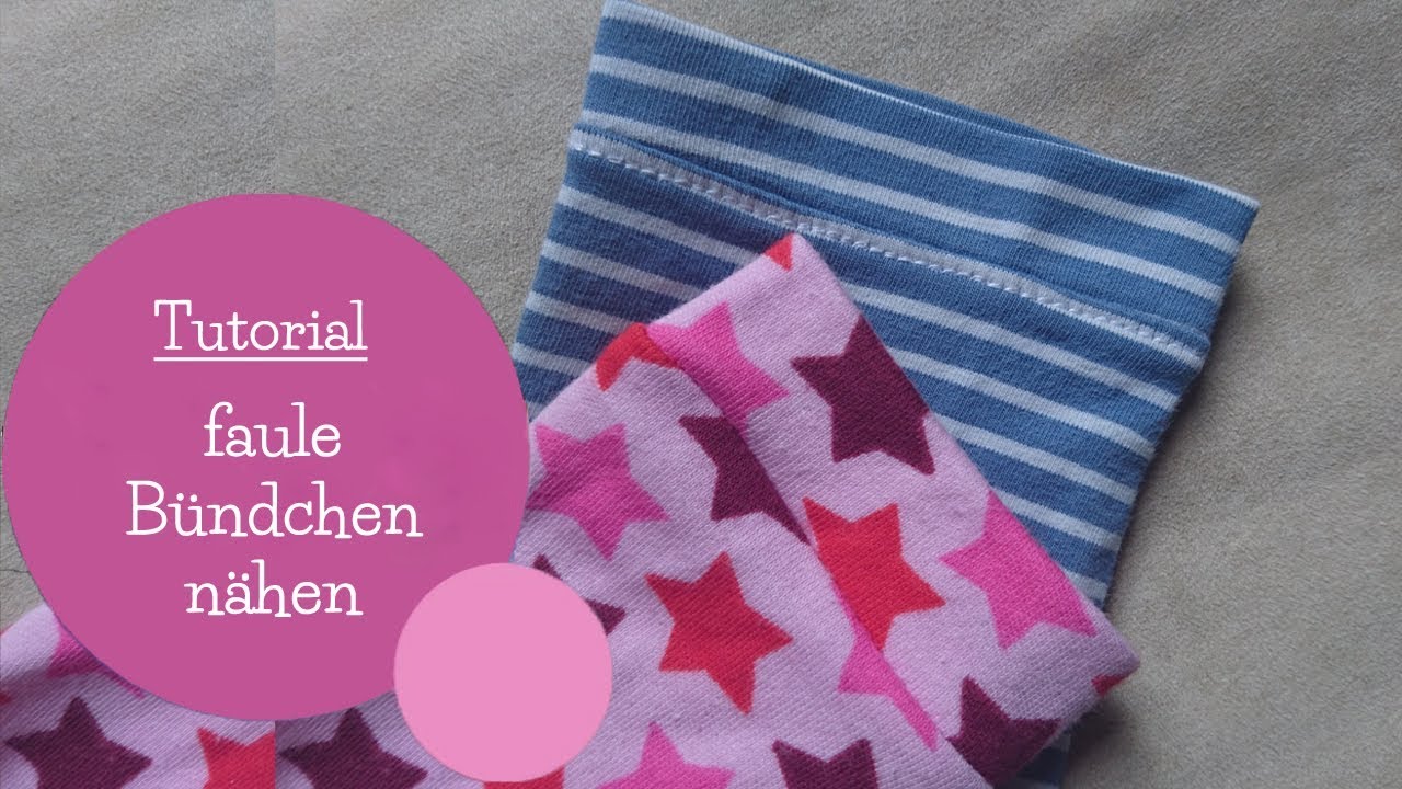 faule Bündchen nähen | easy cuffs | Nähschule | DIY Nähanleitung | mommymade