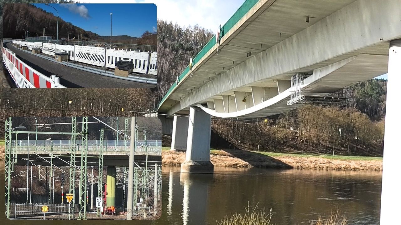 Bad Schandau Elbe- und Bahnbrücke: Vorbereitungen für Neubau und Behelfsbrücke  Update 17.03.2026