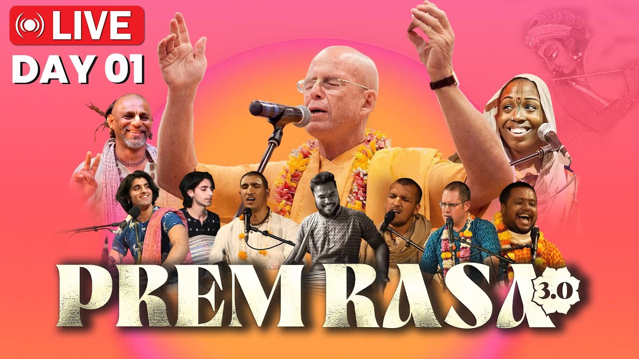 Prem Rasa Utsav 3.0 Live (Day 1) | Ecstatic Kirtan with HH Bhakti Bringa Govinda Swami | 📍Surat