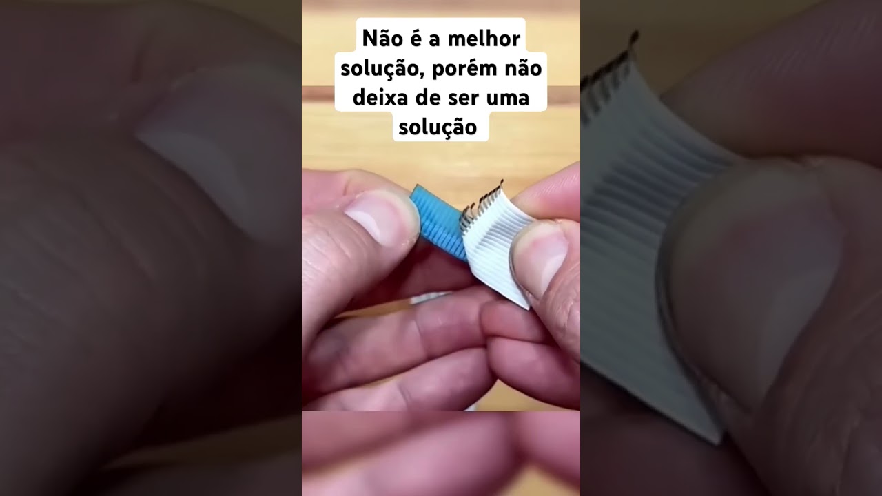 Como recuperar o cabo flat #diy #cable #electronic #howtomake #repair #toolstips #tools