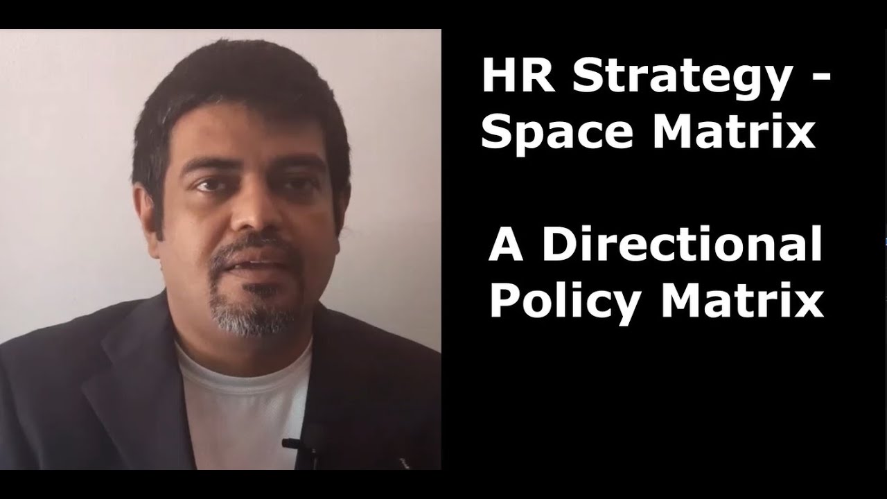 HR Strategy - Space Matrix A Directional Policy Matrix
