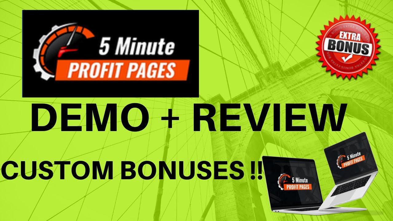 5 Minute Profit Pages Review [ 💰CUSTOM💰 BONUSES]