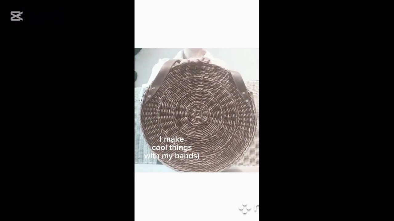 paper wicker bag. my channel only handmade