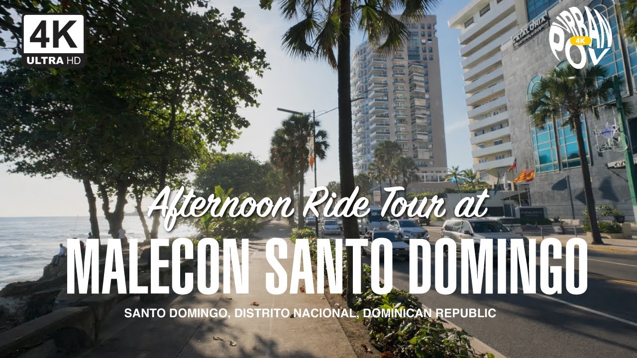 Ride 4K | MALECON SANTO DOMINGO, Distrito Nacional, Dominican Republic 🇩🇴 | UrbanPOV 4K #ride4k
