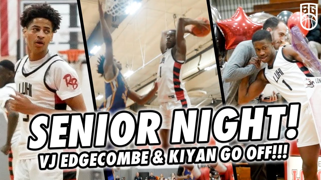 Kiyan Anthony & VJ EdgeCombe GO OFF on LUHI Senior Night! VJ Drops Triple Double & Melo Pulls Up!