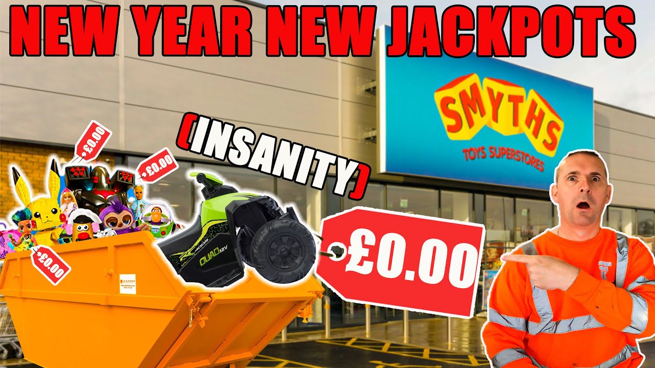 NEW YEAR NEW JACKPOTS SMYTHS TOYS DUMPSTER DIVING SCORES