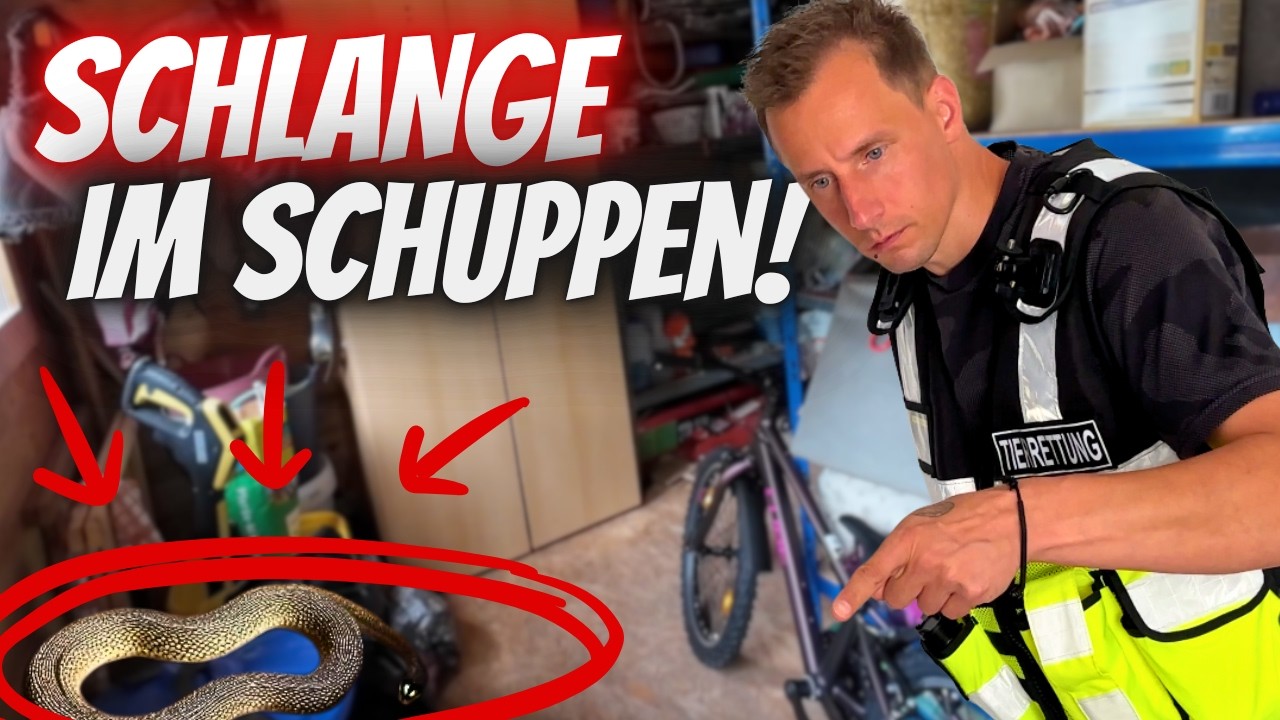 Schlangen-Alarm im Garten &ndash; Einsatz f&uuml;r die Tierrettung!