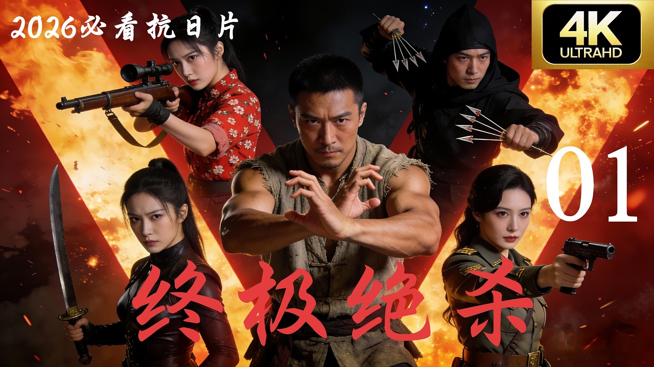【4K抗日剧】《终极绝杀》第01集｜必看经典连续剧完整版💥