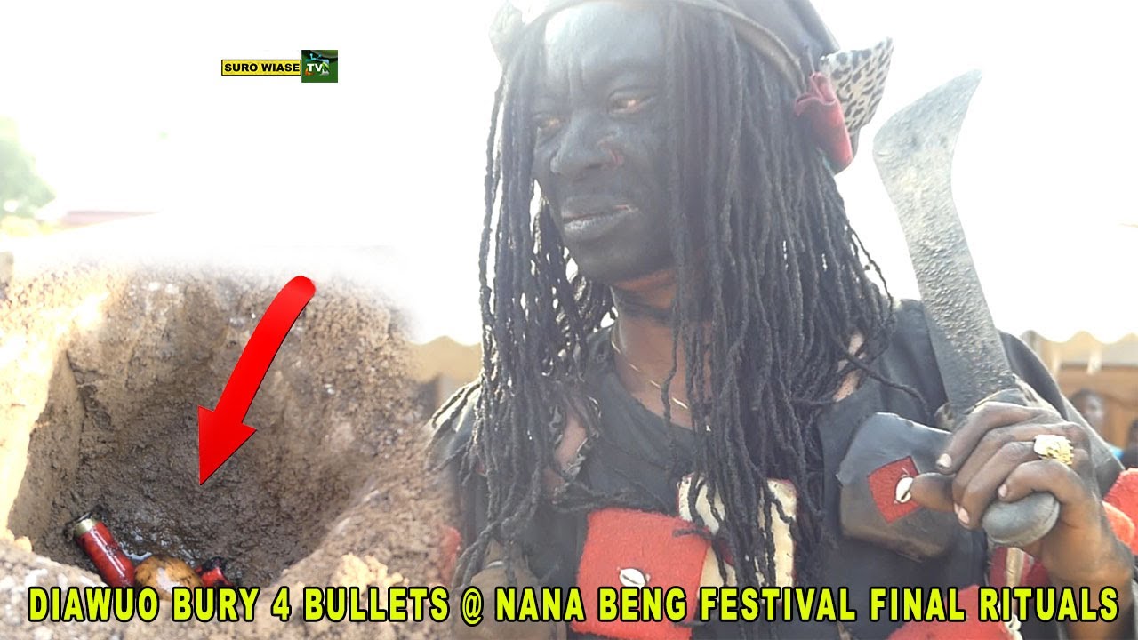 Bosom Diawuo bury 3 bullets and One egg @ Nana Beng final festival rituals | SuroWiase