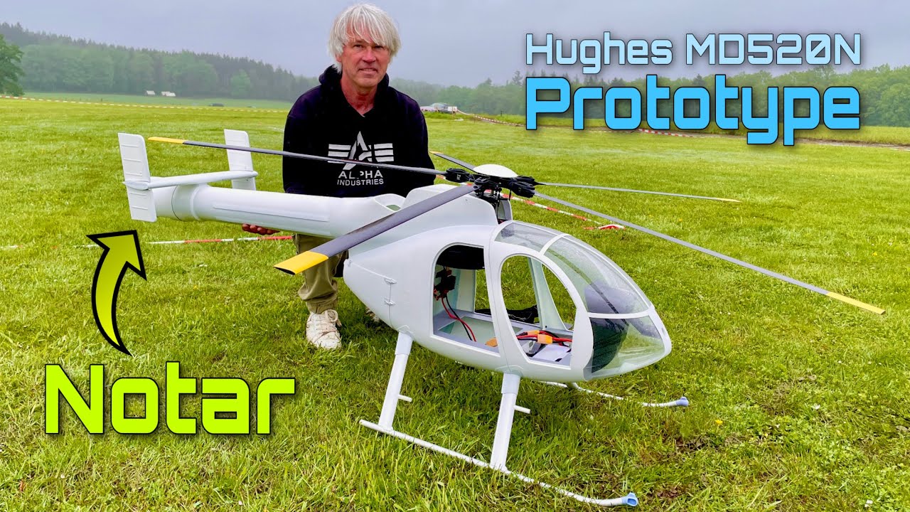 You don’t need a Tail Rotor! Brand new Prototype of the Hughes MD 520N (Notar) from scaleplusmodels
