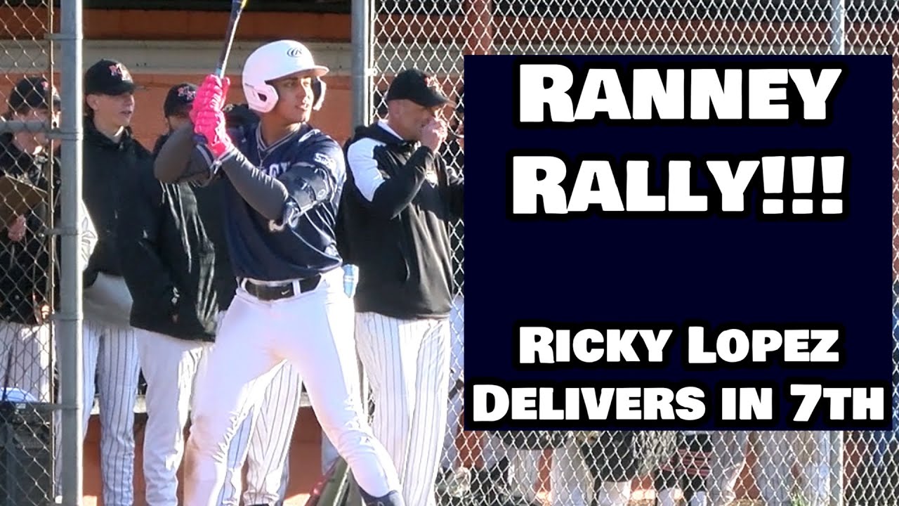 Ranney 3 Middletown North 2 (9 Innings) | HS Baseball | Ricky Lopez Ties Game in 7th!