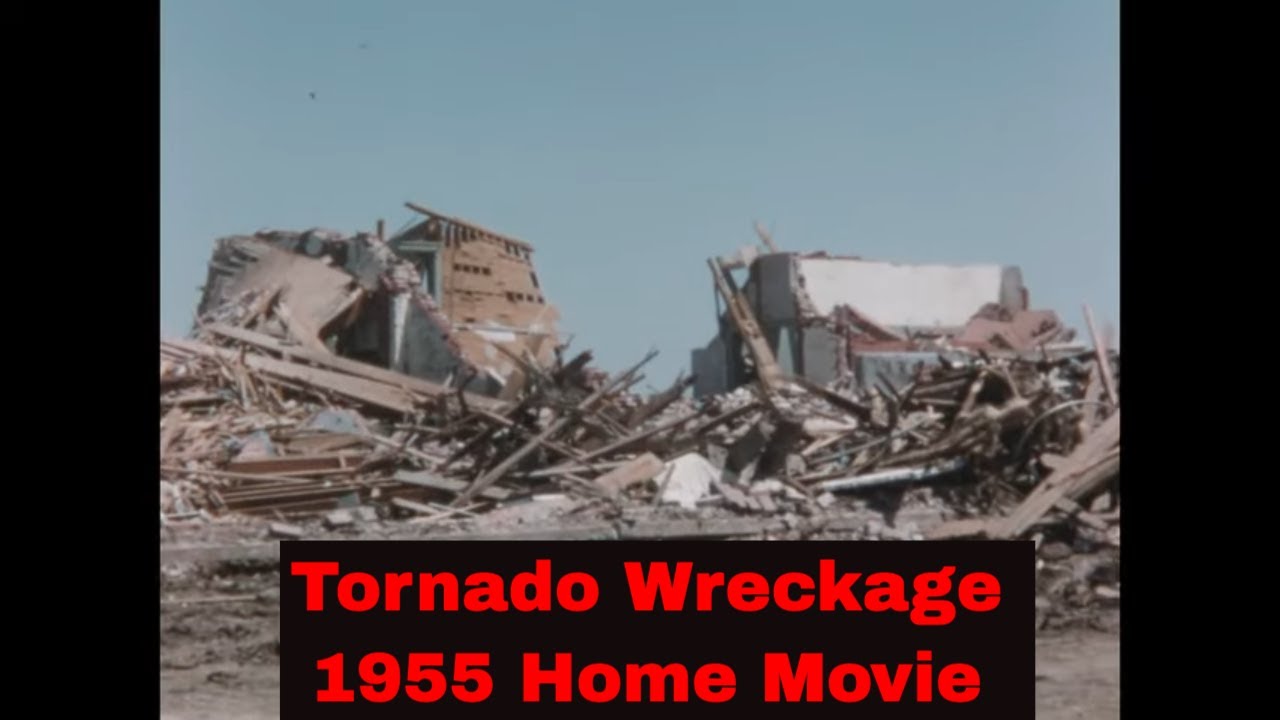 1952/1955 SILENT HOME MOVIE    TORNADO WRECKAGE   FAMILY REUNION   GRADUATION  GG34725
