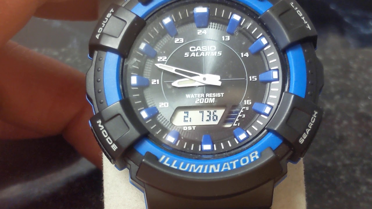Casio tough solar charging