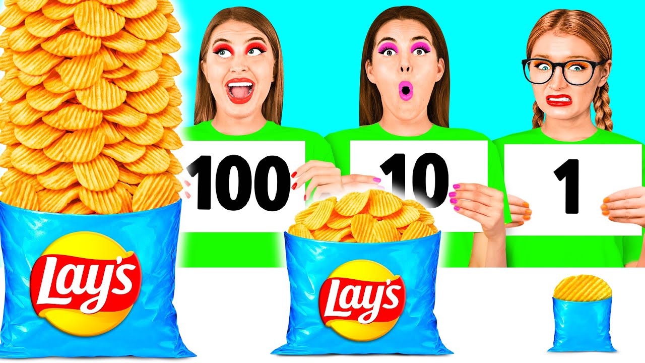100 Слоев Еды Челлендж | Удивительные Кухонные Рецепты от Crazy DO