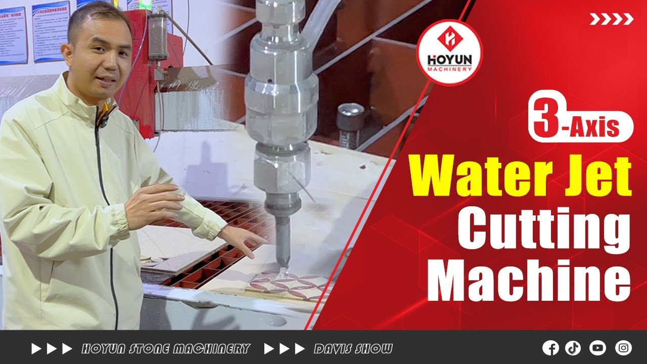 3 axis water jet machine for ceramic glass mosaic design | pattern mountings design cutting