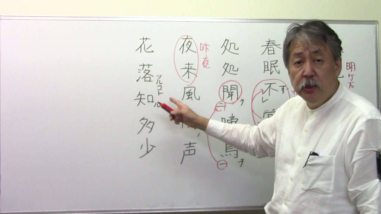 漢文「春暁」