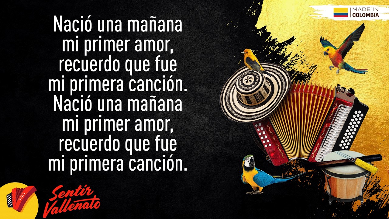 Mi Primera Canción, Los Betos, Video Letra - Sentir Vallenato