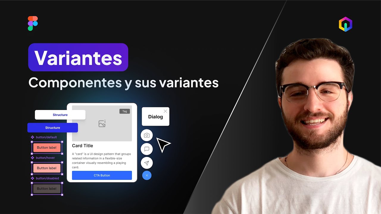 Cómo Crear Variantes de Componentes en Figma | Curso Figma 2025 #12
