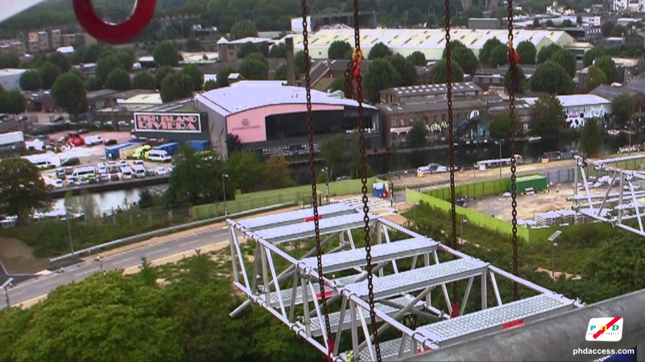 Innovative Scaffolding Solution at The London Olympic Stadium by PHD Scaffolding and Access Experts.