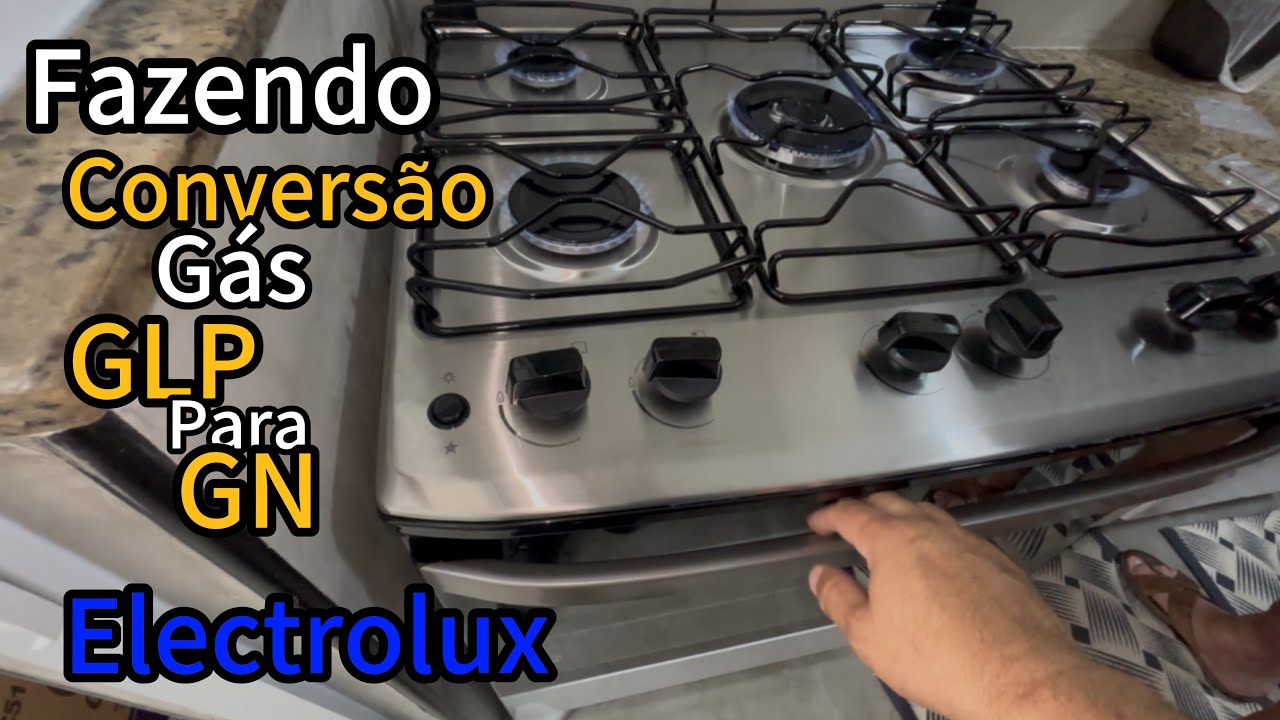 Como fazer conversão do fogão Electrolux FE5IB de GLP para GN gás natural 