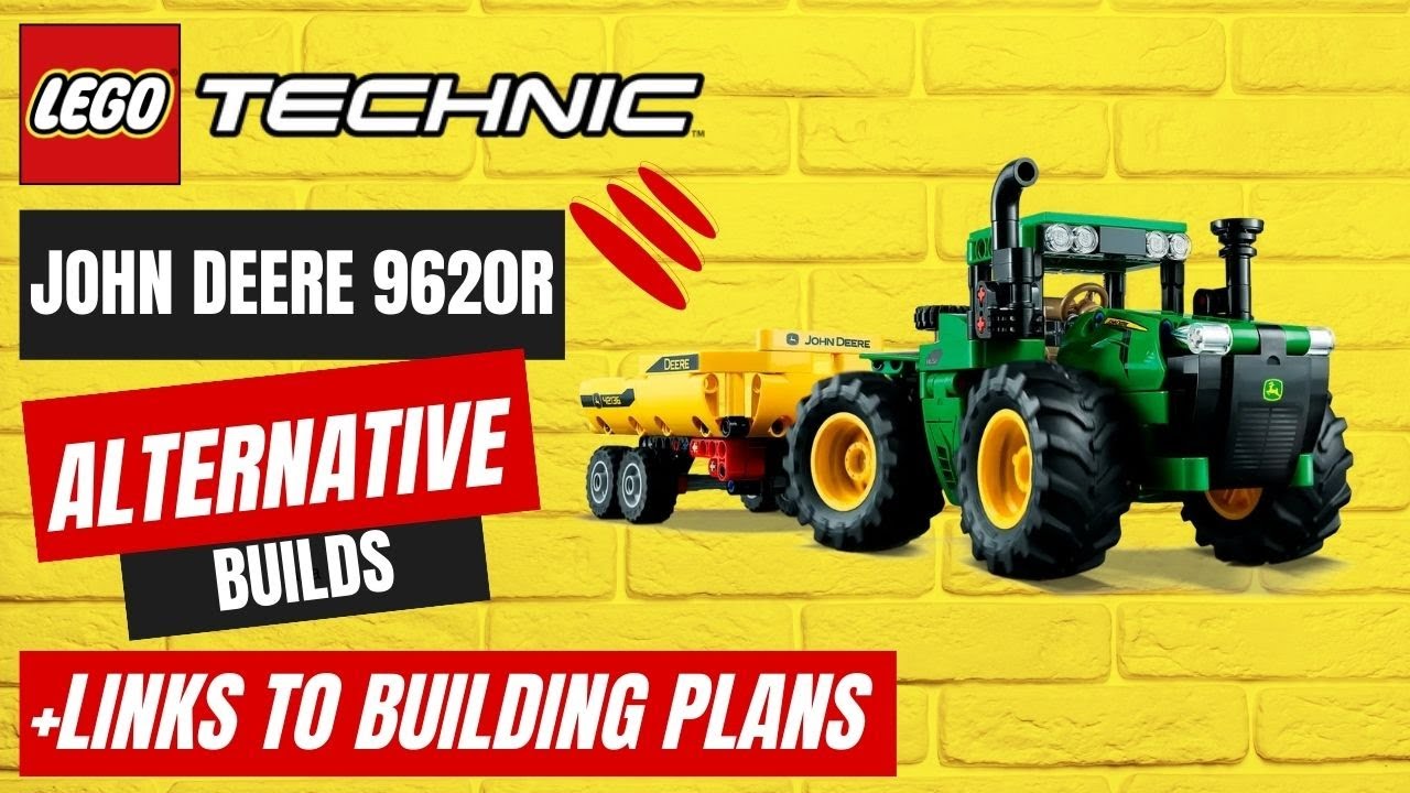 Lego 42136 John Deere 9620R 4WD Tractor alternative builds | Top 8 alternate builds of 2023