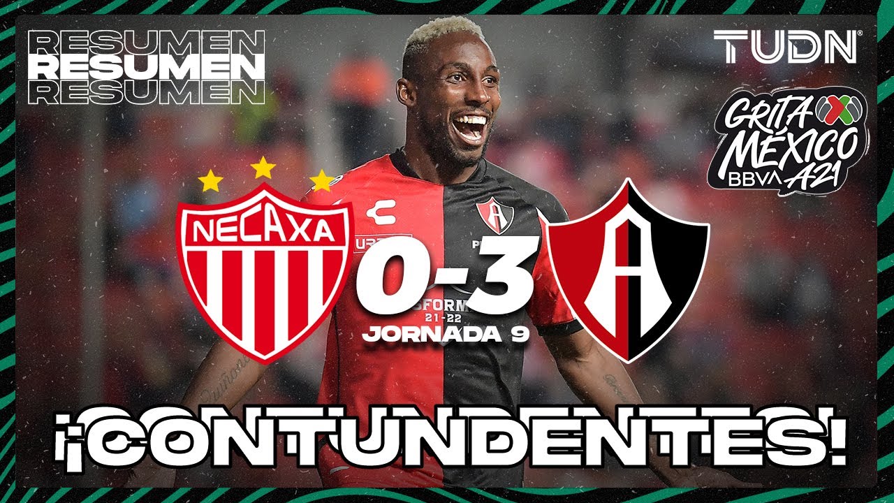 Resumen y goles | Necaxa 0-3 Atlas | Grita México BBVA P2021 - J9 | TUDN