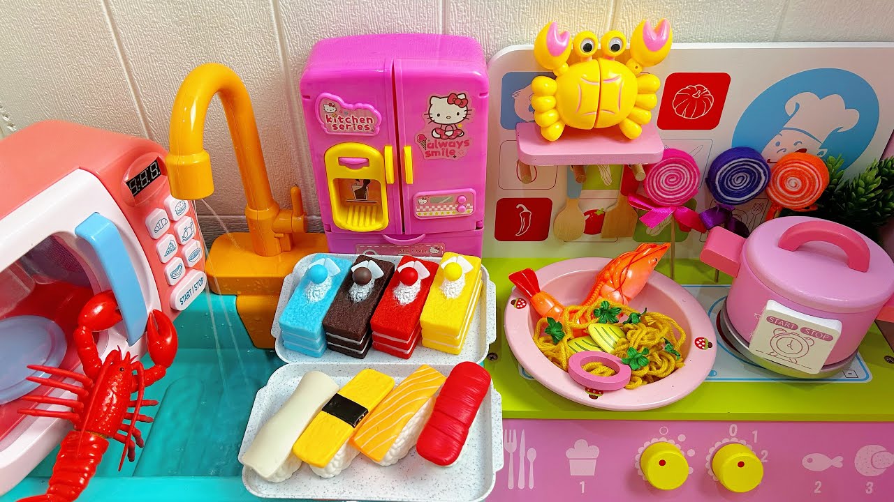 75 minutes satisfying with unboxing Hello Kitty Collection, Satisfying Unboxing Kitchen Set