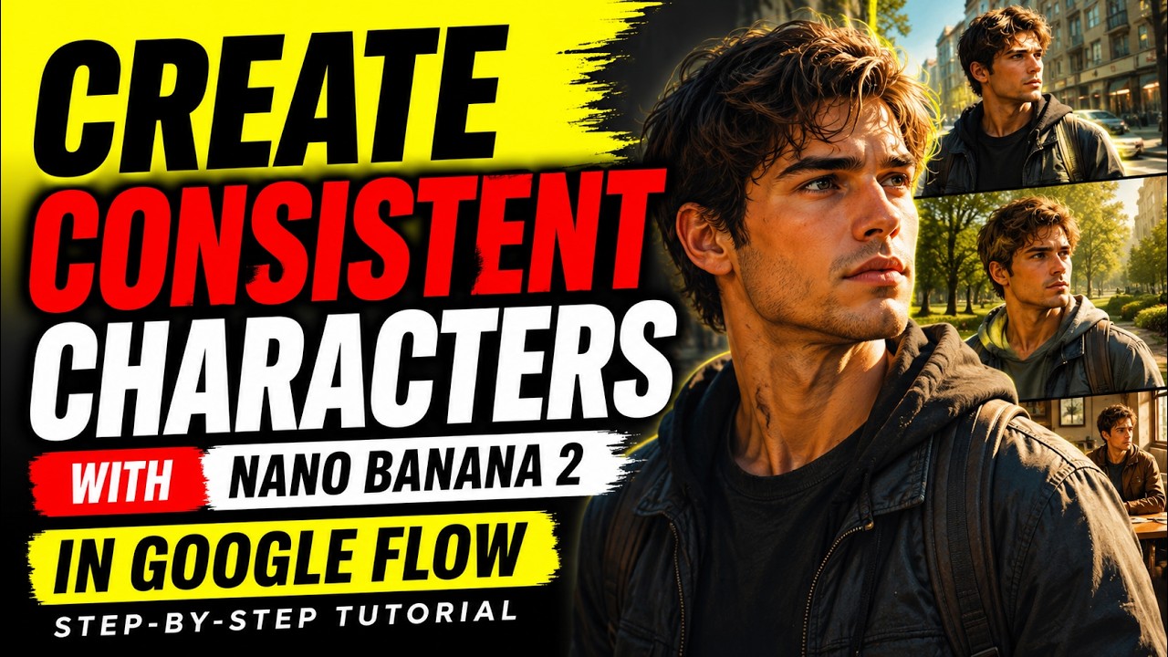 How to Create Consistent AI Characters with Nano Banana in Google Flow (Easy Method)