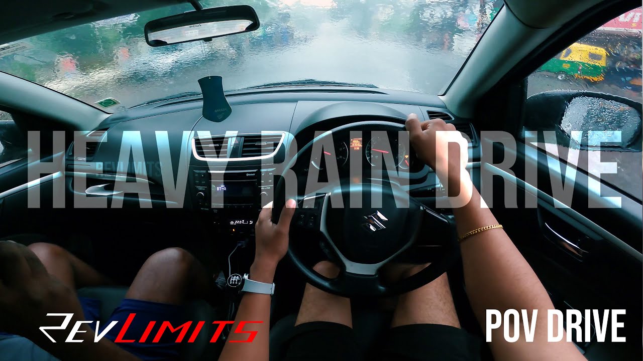 HEAVY RAINY Day Drive | ASMR | PoV Drive | 4K | REVLIMITS