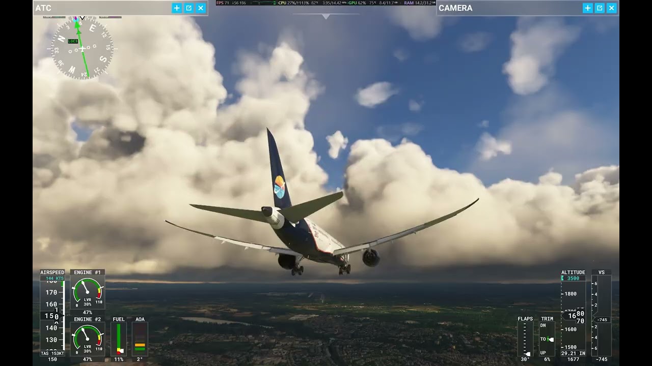 Microsoft Flight Simulator | Boeing 787-9 RR | Arriving ILS 05R at Manchester