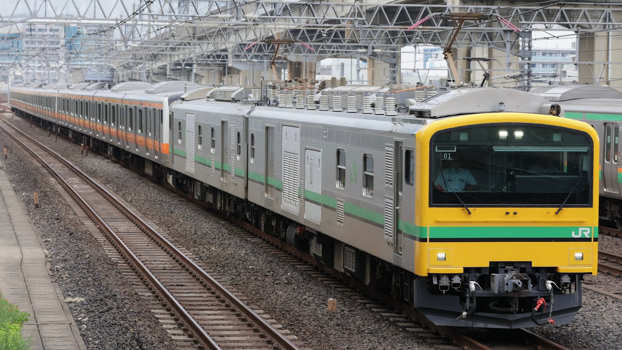2025.7 東北貨物線配9746M E493系オク01編成+E233系0代トタ青461編成+青663編成【機器更新AT入場】