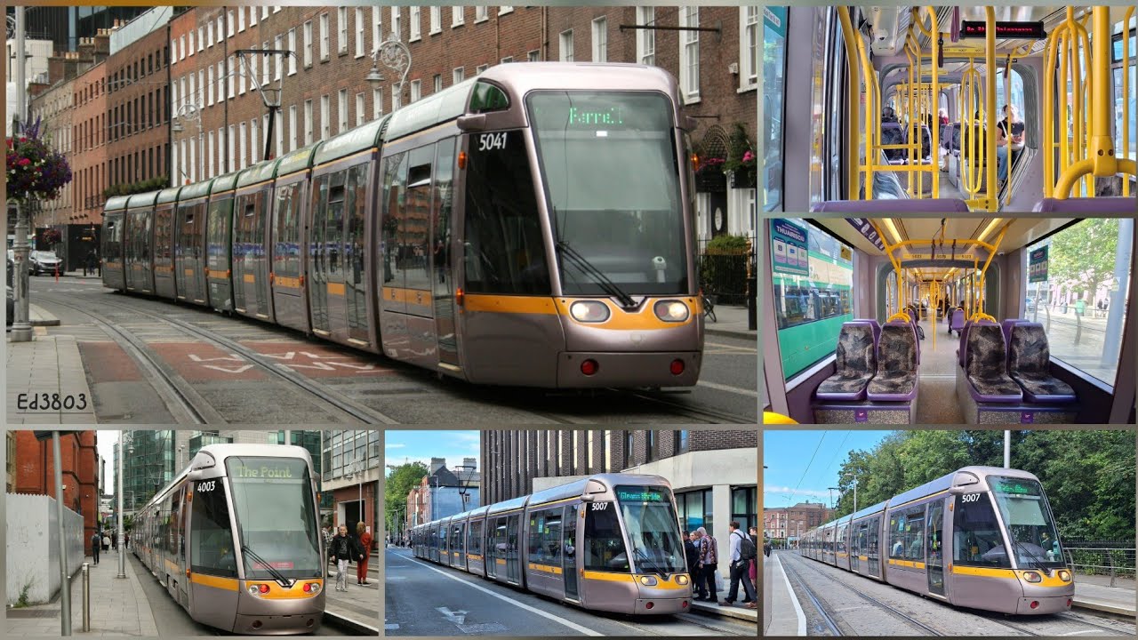 Alstom Citadis trams in Dublin, Ireland 🇮🇪 | Tramvaiele Alstom Citadis din Dublin, Irlanda 