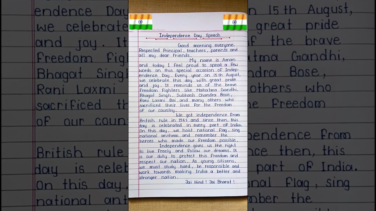 Independence Day Speech in English || 15 August Speech || #independenceday #speech #15august