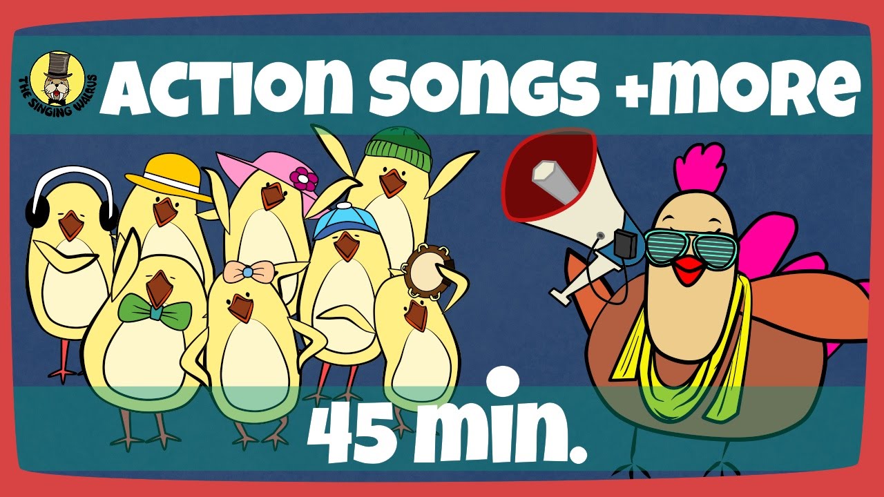 Kids Actions Songs | Kids Song Compilation | The Singing Walrus