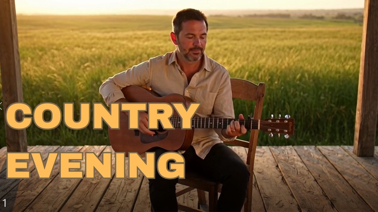 Relaxing Country Music 🌾 Warm Acoustic Folk for Evening & Driving