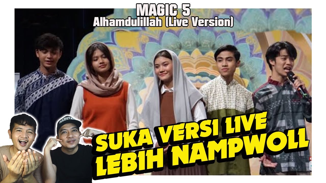 Versi live nya lebih nampol Sridevi, Afan, Eby (Magic5) Alhamdulillah.