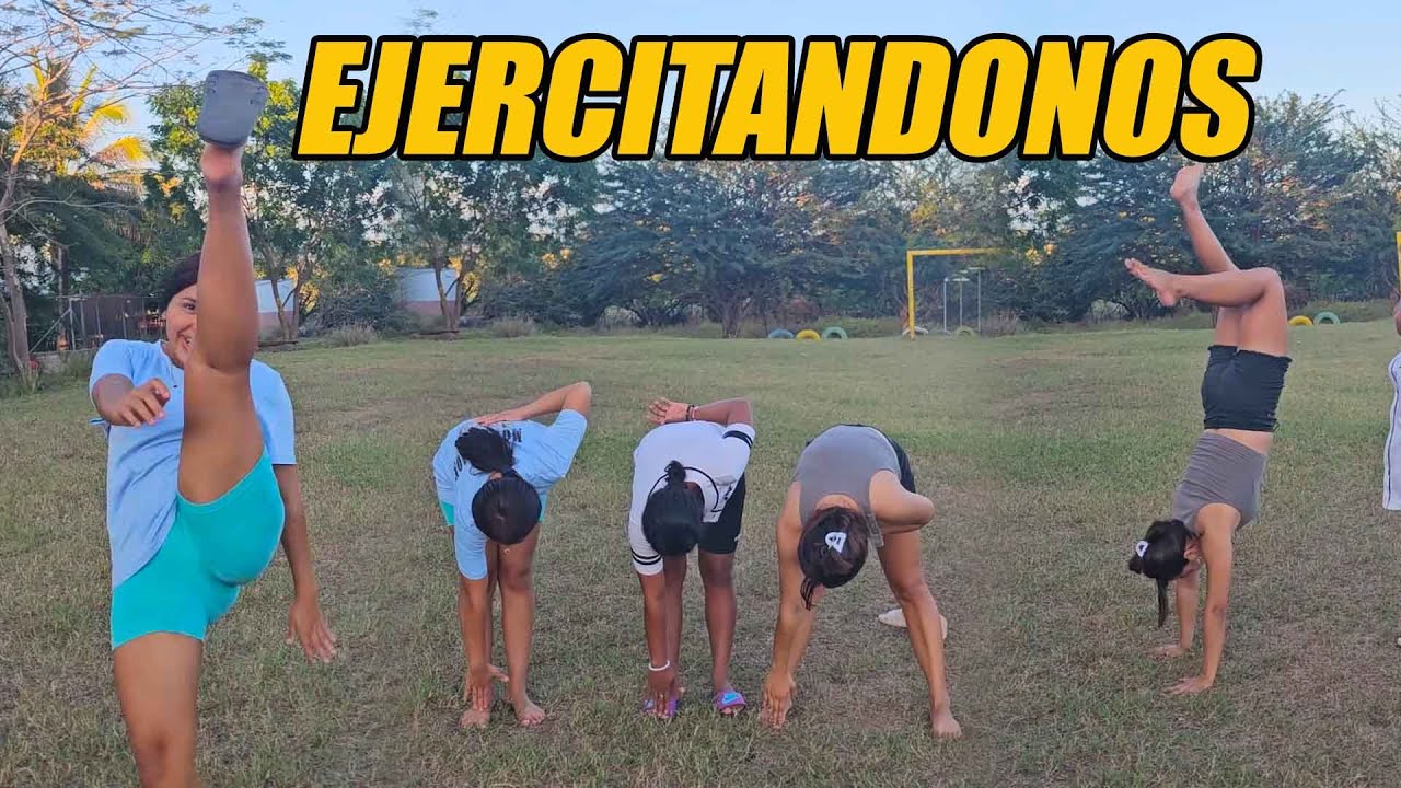 Haciendo un poco de ejercicio para tener un cuerpo atlético.